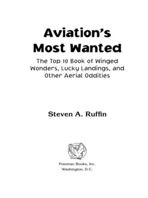 cover image of Aviation's Most Wanted™